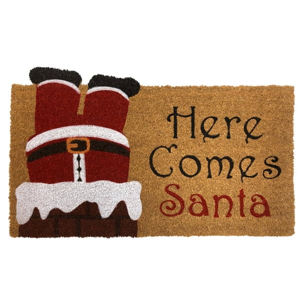 18x30 Believe Santa DII Natural Coconut Coir Holiday Season Doormat 18x30 Believe Santa DII Natural Coconut Coir Holiday Season Doormat